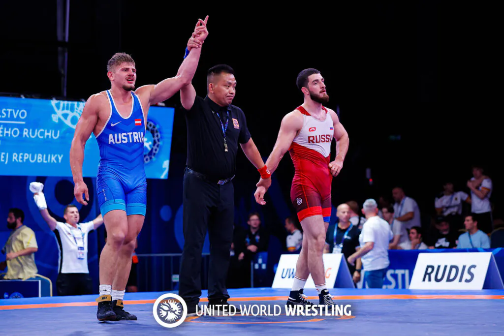 87kg GR Paul Maier AUT df. Manvel Arutiunian RUS 0738 X3 KSK Klaus